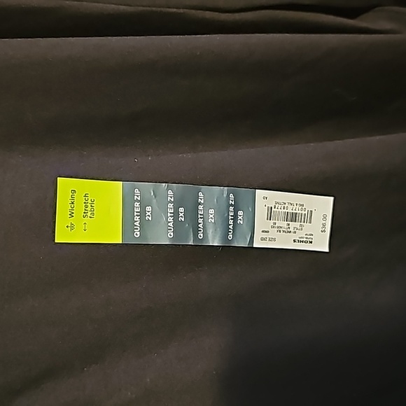 Tek Gear Black Quarter Zip Pullover NWT - Picture 2 of 6